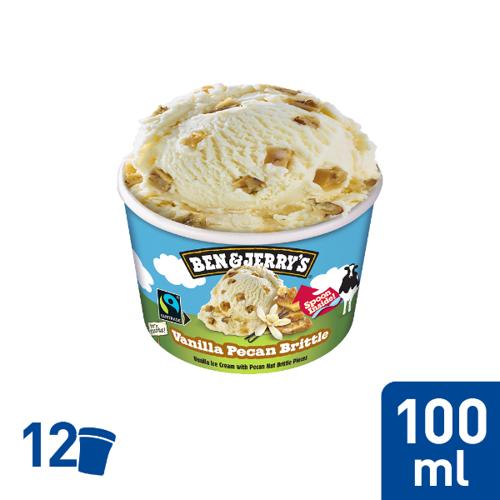 Ben & Jerry´s Vanille Pecan Brittle 12x100ml