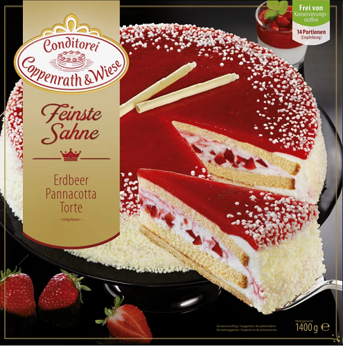 Coppenrath & Wiese Erdbeer-Pannacotta-Torte 4x1400g
