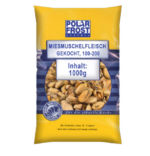 Polarfrost Miesmuschelfleisch, gekocht, 100/200, 1x1,0kg