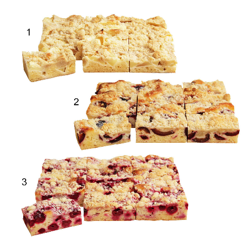 Edna Bio Blechkuchen-Mischkarton, 3-fach sortiert, 36x1200g