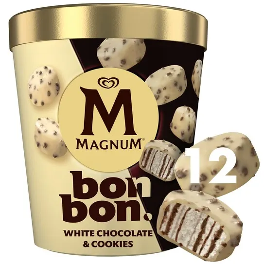 MP 12 Magnum Bonbon White Chocolate & Cookies 8x204g