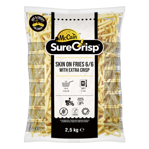 McCain SureCrisp 6/6 Skin on - 5x2,5kg