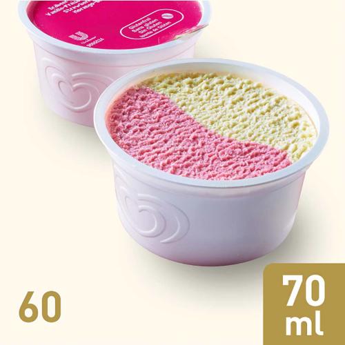 SF. Eisbecher Vanille-Erdbeer 60x70ml