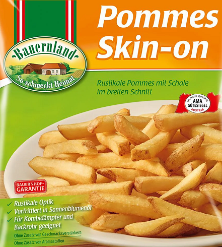 Bauernland Pommes Skin-on - 4x2,5kg
