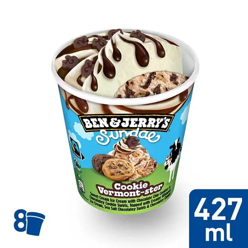 Ben & Jerry´s Sundae Cookie Vermont-ster 8x427ml