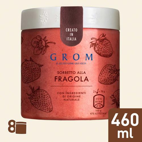 GROM Becher Sorbetto alla Fragola 8x460ml