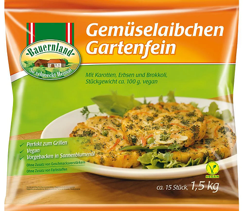 Bauernland Gemüselaibchen Gartenfein VEGAN 60x150g