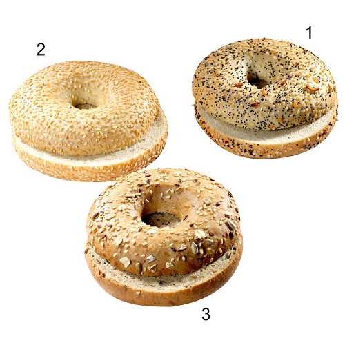 Edna Bagel-Mischkiste vorgeschnitten, 3-fach sortiert 45x75g