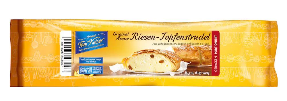 Toni Riesen Topfenstrudel, gebacken, portioniert 40x180g