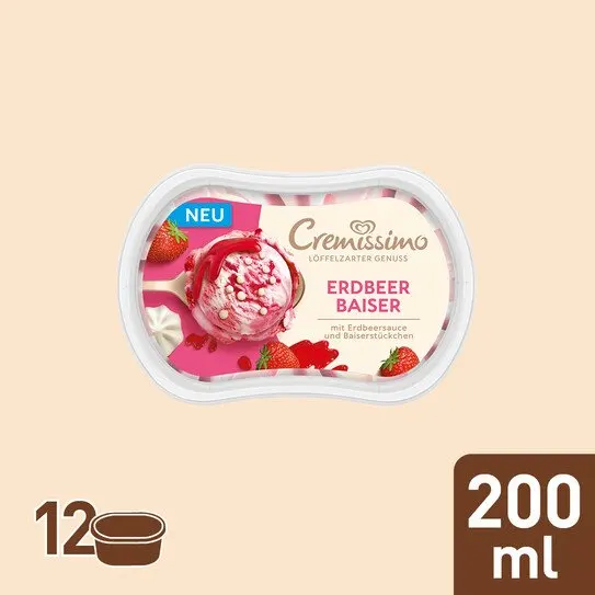 Cremissimo Mini Erdbeer Baiser 12x200ml