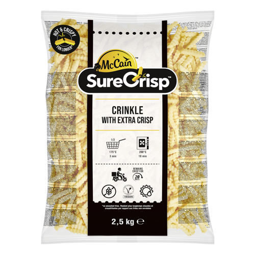 McCain SureCrisp Crinkle 4x2,5kg