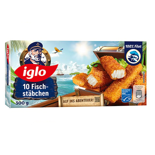 EH Iglo 10 Fischstäbchen MSC 12x300g