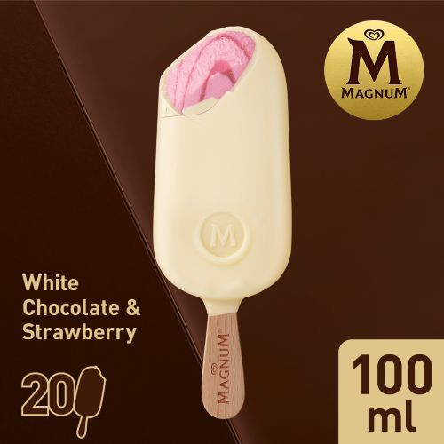 Magnum White Chocolate & Strawberry 20x100ml