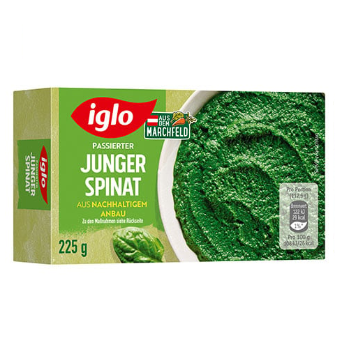 EH Iglo Passierter junger Spinat 10x225g