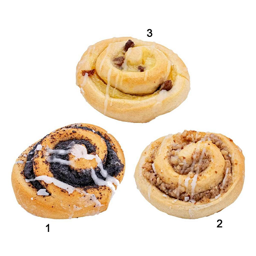 Edna FF-Mini-Schnecken-Mischbox, 3-fach sortiert 120x40g