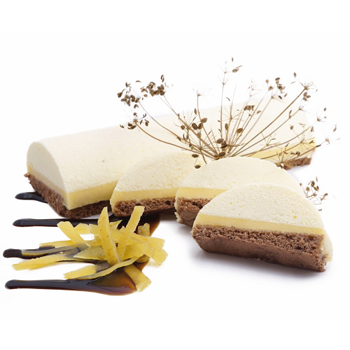 Göttinger Weißes Schokomousse mit Lemoncurd auf dunklem Biskuit 7x180g