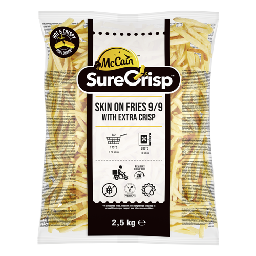 McCain SureCrisp 9/9 Skin on - 4x2,5kg