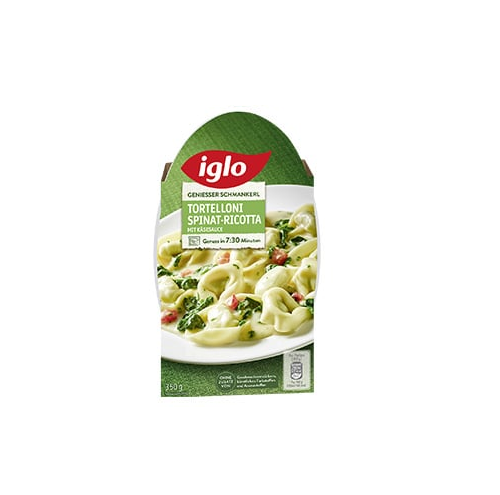 EH Iglo Tortelloni Spinat-Ricotta mit Käsesauce 6x350g