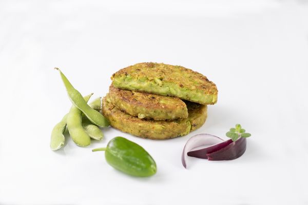 Caterline Edamame-Laibchen VEGAN, gebraten 40x100g