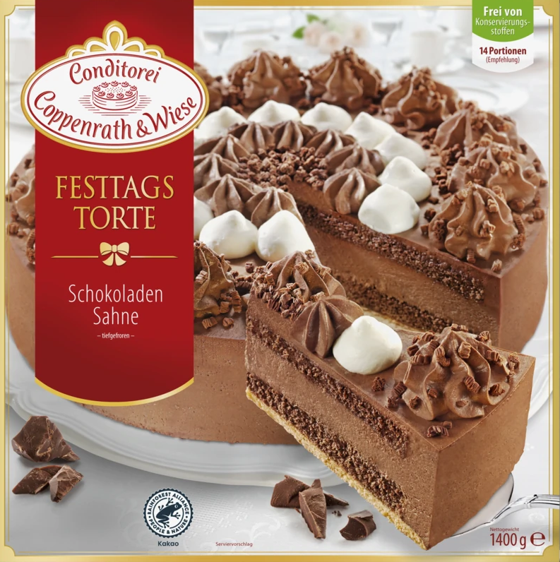 Coppenrath & Wiese Schokoladen Sahne Torte 4x1400g