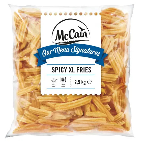 McCain Spicy XL Fries 9/18mm - 5x2,5kg