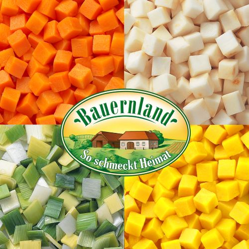 Bauernland Brunoise Gemüse, sortenrein 4x1,5kg